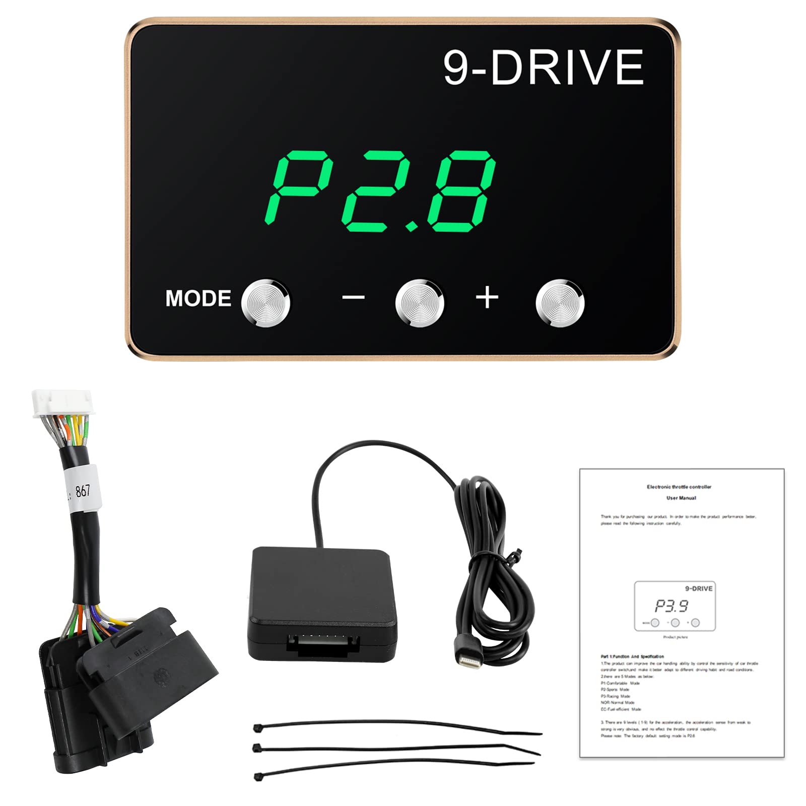 Throttle Response Controller 9 Drive Compatible With Gmc Sierra 2007-2018 Yukon 2007-2020,For Silverado 1500,2500Hd,3500Hd,Suburban Tahoe Electronic Racing Accelerator For Cadillac Escaladess(867)